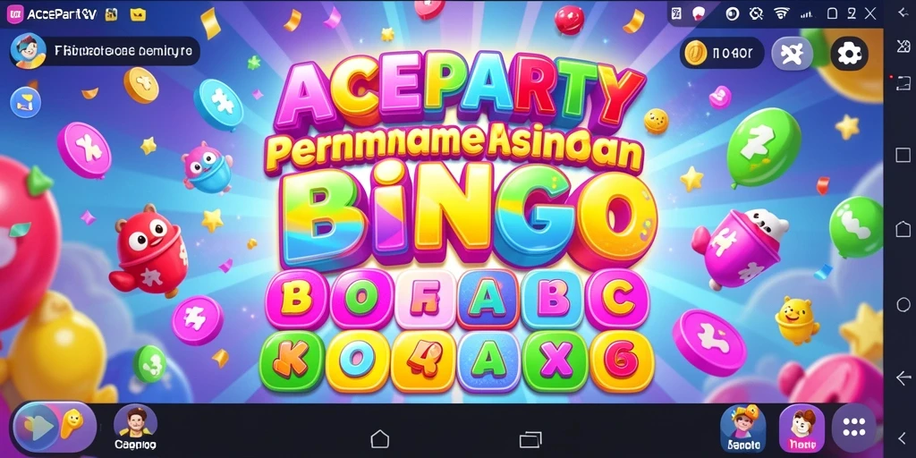 Tampilan gameplay seru dalam permainan Bingo dengan ACEPARTY.