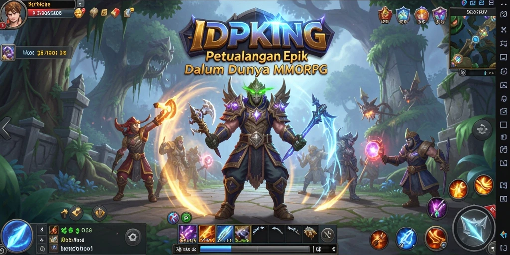 Tampilan gameplay <strong>IDPKING</strong> yang menakjubkan dalam dunia MMORPG.