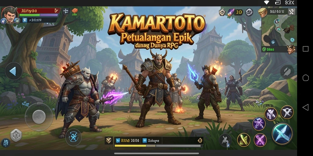 Gameplay RPG KAMARTOTO yang seru dan mendebarkan.
