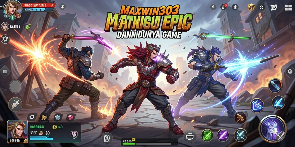 Skrinsut gameplay <strong>MAXWIN303</strong> menunjukkan pertarungan epik dan aksi mendebarkan.