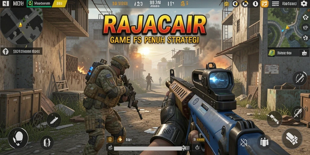 Tampilan gameplay RAJACAIR yang intens dan mendebarkan.
