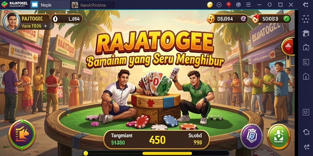 Screenshot RAJATOGEL menampilkan gameplay yang ceria dan interaktif.