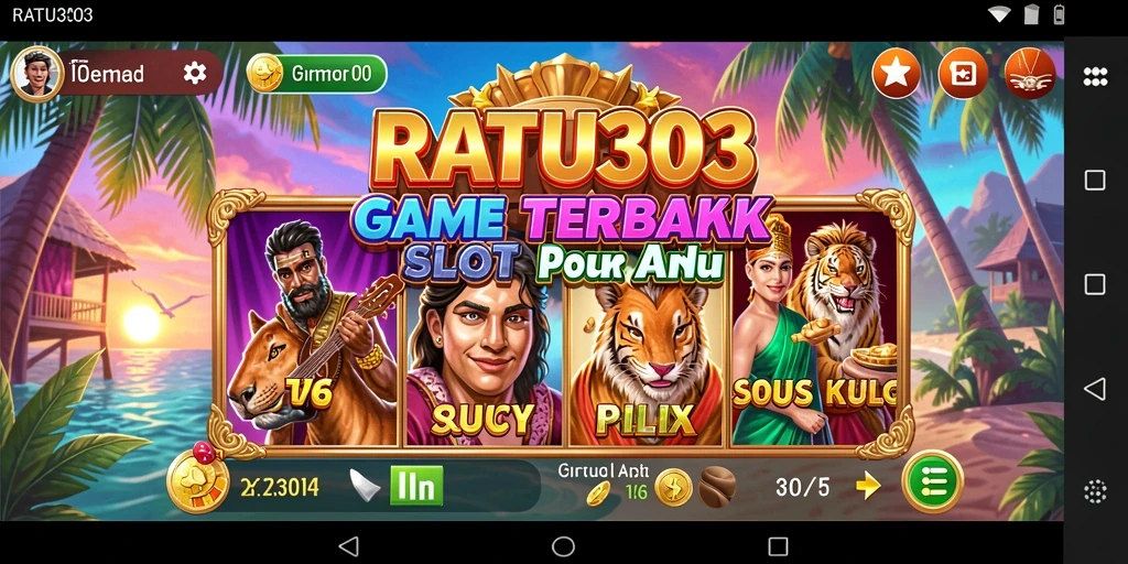 Screenshot utama menampilkan gameplay seru dari RATU303.