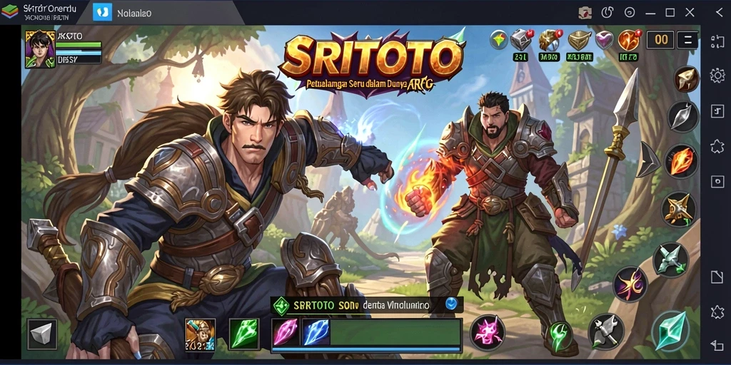 Tangkapan layar gameplay SRITOTO menunjukkan aksi seru dalam petualangan ARPG.
