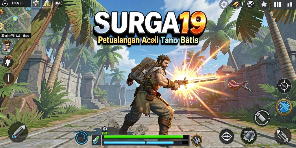 Tangkapan layar gameplay SURGA19 menunjukkan aksi seru dan grafis yang memukau.